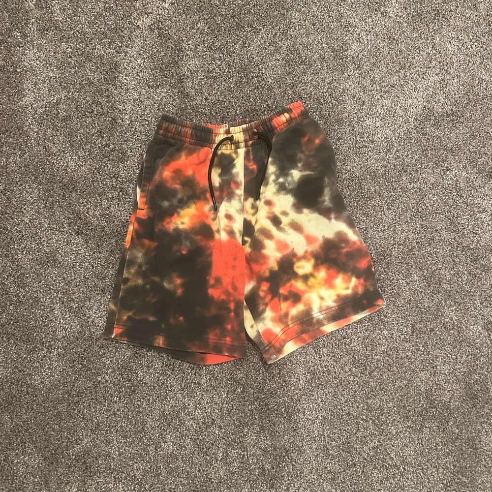 Nike Kids Tie-Dye Shorts - Red and Black